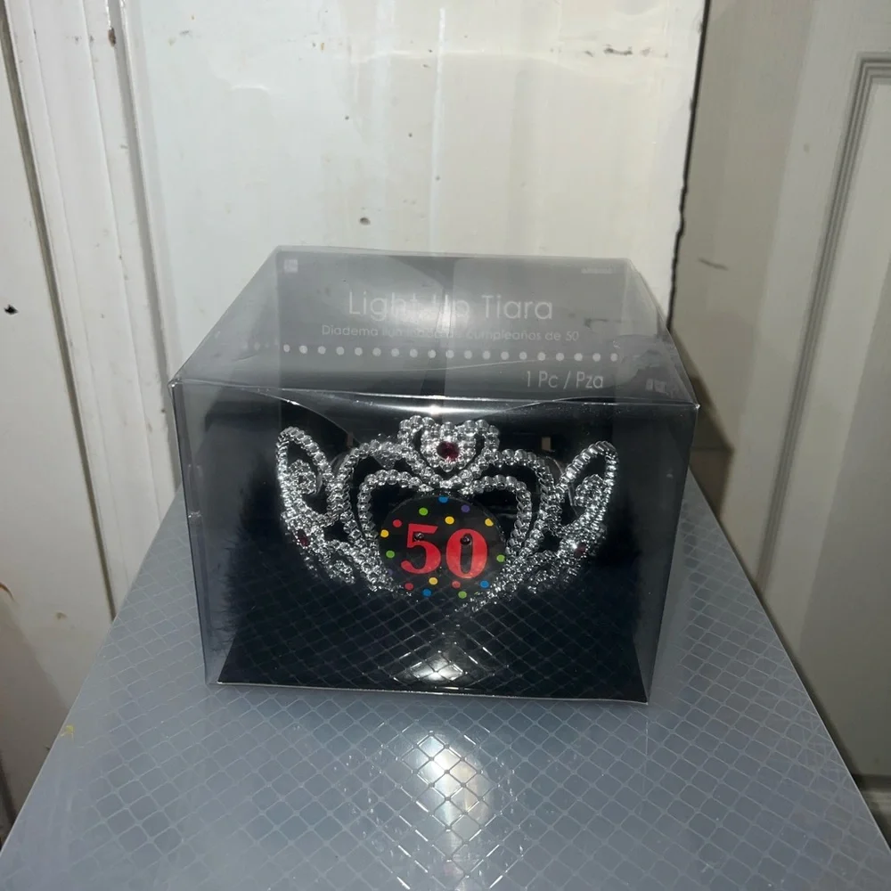 Amscan Light-Up Tiara with Red Details